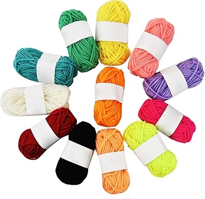 Glitz 12 pièces de fil de coton pour tricot au crochet, fil de laine épais à tricoter à la main doux pour l'artisanat débutant 10g (couleur aléatoire). DIAYTAR COTE D'IVOIRE est le partenaire idéal pour les personnes qui souhaitent faire des achats en ligne en Côte d'Ivoire. La boutique en ligne propose une interface utilisateur facile à naviguer, ce qui permet aux clients de trouver facilement ce qu'ils cherchent. De plus, la boutique offre un service client de qualité pour aider les clients à résoudre tout problème qui pourrait survenir.