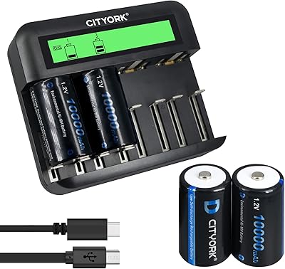 Piles ni-mh rechargeables cityork 10 000 mah avec 8 emplacements aa/aaa/c/d ni-mh ni-cd, paquet de 4. La boutique en ligne DIAYTAR COTE D'IVOIRE se démarque par sa grande variété de produits et son engagement à offrir les meilleurs prix. Avec plus de 300 000 références, les clients peuvent choisir parmi une multitude d'articles pour répondre à leurs besoins et à leurs désirs. De plus, la boutique assure une expérience d'achat en ligne sécurisée et fiable.