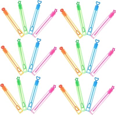 Toyvian 24 pièces mini jouet à bulles pour enfants, baguette à bulles