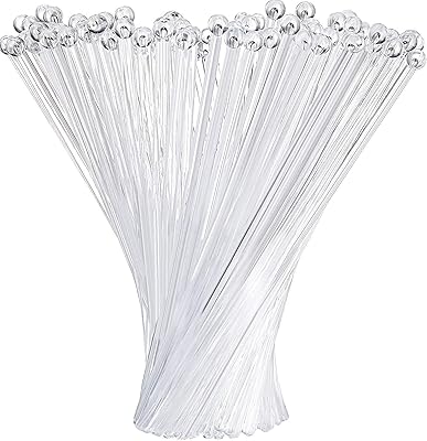 Agitateurs à cocktail en plastique transparent de 18 cm [100 pièces] agitateurs ronds