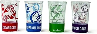 Ensemble de verres à cocktail easy shots 4 pièces 2oz