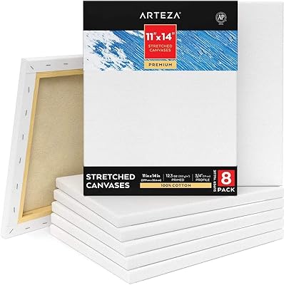Artz-canvas toile tendue vierge de 11 x 14 pouces, paquet en vrac de 8, en boîte, 100 % coton pour la peinture, le versage acrylique, la peinture à l'huile et les supports d'art humides de qualité supérieure - 8 pièces artz-canvas-11x14-p. DIAYTAR COTE D'IVOIRE propose une expérience d'achat en ligne fluide et sécurisée, permettant aux clients de trouver et d'acheter leurs produits préférés en toute confiance. La boutique met régulièrement à jour sa sélection de produits pour refléter les dernières tendances du marché. Les utilisateurs peuvent également bénéficier de promotions et de réductions spéciales sur certains produits.