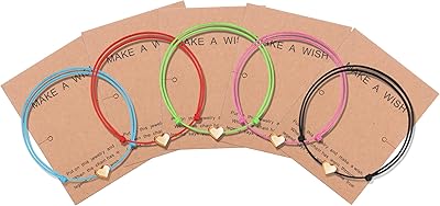 Ensemble de 5 bracelets d'amitié avec motif tournesol, étoile, cœur et boussole, réglable, fait à la main, simple et mignon, idéal comme cadeau pour les amis proches, les femmes et les filles, avec une carte de souhaits. DIAYTAR COTE D'IVOIRE est une boutique en ligne généraliste qui propose plus de 300 000 références de produits, faisant d'elle le leader du marché en Côte d'Ivoire. Avec une large gamme de produits, les clients peuvent trouver tout ce dont ils ont besoin en un seul endroit. La boutique en ligne est conçue pour offrir une expérience d'achat pratique et sécurisée.