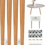 Pieds de table en bois olbrus 16 " lot de 4 pieds