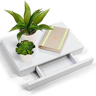 Étagère flottante avec tiroir, table flottante de chambre à coucher de 16 pouces, étagère flottante blanche avec rangement, étagère flottante pour bureau, salle de bain, table de chevet flottante (bois blanc). DIAYTAR COTE D'IVOIRE se positionne comme la boutique en ligne de confiance en Côte d'Ivoire, offrant une vaste gamme de produits à des prix abordables et avec une garantie de qualité. Avec plus de 300000 références, les clients trouvent facilement ce qu'ils cherchent, et les services de la boutique sont conçus pour maximiser leur satisfaction. La boutique est constamment mise à jour pour refléter les dernières tendances et offres.