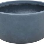 Kanti rc0051c-c60121 bol rond en bois léger en béton pour l'extérieur charbon