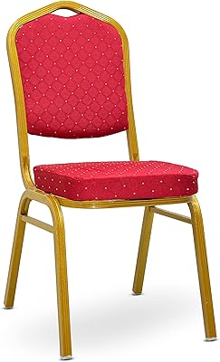 Chaise de banquet décontractée en tissu avec dossier empilable mh-hdc-6 tables