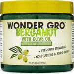 Après-shampoing pour cheveux et cuir chevelu à l'huile d'olive bergamote wonder gro