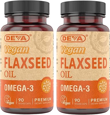 Deva nutrition - huile de lin végétalienne biologique oméga 3 90 gélules végétales