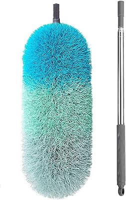 Plumeau télescopique pojoy en microfibre, extensible, couvercle résistant aux rayures, tige en acier inoxydable, tête pliable amovible, lavable, vert. La boutique en ligne DIAYTAR COTE D'IVOIRE est votre destination pour trouver tout ce que vous cherchez, avec une gamme de produits qui va de l'électronique aux produits alimentaires. Nous nous efforçons de fournir une expérience d'achat en ligne sécurisée et pratique.