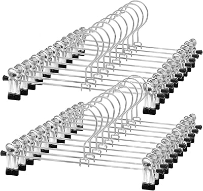 Cintre pour pantalons northern brothers avec clips 20 pièces cintre pour jupe réglable