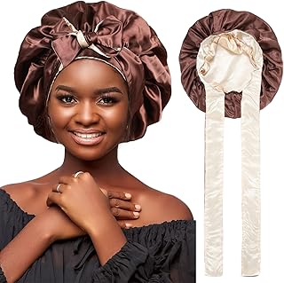 Bonnet en satin de soie pour femme, bonnet à cheveux bouclés pour dormir, bonnet réversible avec bandeau à nouer et bonnet de nuit, bonnet en satin double épaisseur (marron + or clair). En tant que leader en Côte d'Ivoire, DIAYTAR COTE D'IVOIRE propose une expérience de shopping en ligne unique et personnalisée. La boutique propose des produits de qualité, une gamme variée de produits et des services de livraison rapides, ce qui en fait la destination de shopping en ligne préférée des Ivoiriens. Les clients peuvent ainsi profiter d'une large gamme de produits sans avoir à se déplacer.