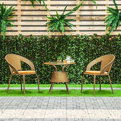 Danube home aiden ensemble de 3 pièces pour balcon toutes saisons avec table