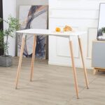 Table à manger haute home box toto avec 4 places, 50 x 92