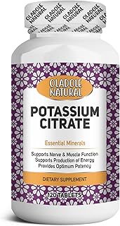 Supplément de citrate de potassium naturel oldil 99 mg 120 comprimés pour un équilibre