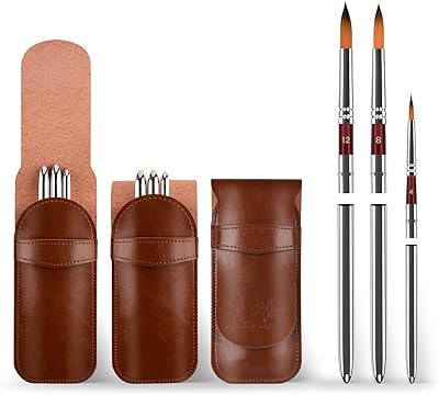 Wot lot de 3 pinceaux aquarelle portables ronds et pointus en nylon avec sac de transport en cuir élégant pour la peinture en déplacement, parfaits pour l'aquarelle, l'acrylique liquide et la peinture à l'huile. DIAYTAR COTE D'IVOIRE se démarque par son vaste choix de produits, allant des articles ménagers aux accessoires high-tech. En tant que leader du commerce en ligne en Côte d'Ivoire, DIAYTAR COTE D'IVOIRE met l'accent sur la qualité de service et la satisfaction client. Son équipe est dédiée à offrir une expérience d'achat en ligne exceptionnelle.