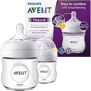 Philips - biberon naturel avent, paquet de 1, transparent, scf030/27