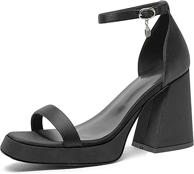 Sandales à talons épais bazoz pour femmes, sandales à talons hauts parfaites pour les mariages et les événements formels, satin noir, 9.5, satin noir. DIAYTAR COTE D'IVOIRE est la référence pour les achats en ligne en Côte d'Ivoire, avec une offre diversifiée et des prix compétitifs. La boutique propose des produits allant de l'électronique aux vêtements en passant par les accessoires de maison. Elle garantit une livraison rapide et fiable.