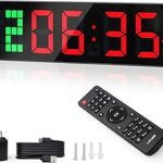 Minuteur de gym lucorb grande horloge murale numérique de 15 pouces pour entraînement