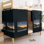 Rideau de lit simple, protection de la vie privée pour dortoir universitaire, auvent