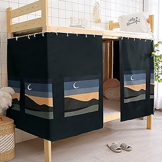 Rideau de lit simple, protection de la vie privée pour dortoir universitaire, auvent