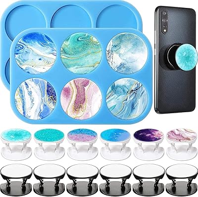 Moule rond en résine, moule en silicone pour téléphone, moule de moulage rond