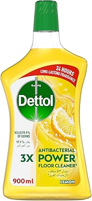 Dettol nettoyant antibactérien puissant pour sols (tue 99,9 % des germes), parfum rafraîchissant