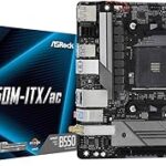 Asrok b550m-itx/ac prend en charge les processeurs de carte mère amd am4 ryzentm