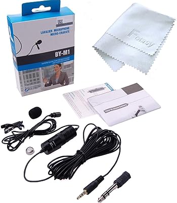 Micro cravate à pince boya m1 microphone condensateur électret omnidirectionnel prise