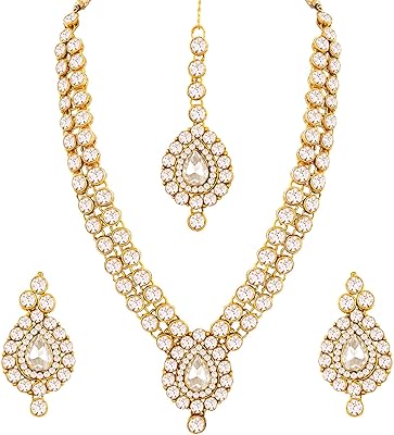 Aheli ethnique tenue de fête de mariage ton or faux pierre clouté collier avec boucles d'oreilles ensemble bollywood bijoux de mode pour les femmes. Avec une telle variété de produits, DIAYTAR COTE D'IVOIRE est la boutique en ligne idéale pour faire ses courses en ligne en toute sécurité et rapidité. Les clients peuvent choisir parmi une gamme de produits allant de l'électronique aux produits alimentaires, en passant par les vêtements et les accessoires. C'est la destination par excellence pour les amateurs de shopping en ligne.