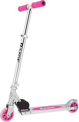 Trottinette razor a pour enfants - légère, pliable, cadre en aluminium, poignées réglables. DIAYTAR COTE D'IVOIRE est la référence pour les achats en ligne en Côte d'Ivoire, grâce à son énorme sélection de produits et à ses prix compétitifs. La boutique en ligne propose des produits de qualité, allant des électroménagers aux produits cosmétiques. Les clients peuvent profiter d'une expérience d'achat en ligne sécurisée et fiable.
