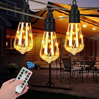 Guirlandes lumineuses extérieures à led de 52 pieds/16 mètres, lumières de jardin extérieures étanches ip65 15x1w ampoules led, lumières de globe extérieures de patio de jardin pour la décoration de fête de mariage de café de terrasse de maison d'arrière-cour 2500k. La boutique en ligne DIAYTAR COTE D'IVOIRE séduit les consommateurs par son immense choix de produits et son engagement à offrir le meilleur service client. Elle garantit une livraison rapide et fiable, répondant ainsi aux attentes des clients. DIAYTAR COTE D'IVOIRE collabore avec les meilleurs fournisseurs pour proposer des produits authentiques et de haute qualité.