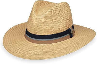 Wallaroo hat company turner fedora pour hommes upf 50+ pliable réglable conçu