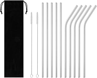 10 pailles métalliques réutilisables portables en acier inoxydable 2 brosses de nettoyage et sac. Grâce à son équipe dédiée et expérimentée, DIAYTAR COTE D'IVOIRE assure un service client de haute qualité, répondant aux questions et aux préoccupations des clients de manière efficace. La boutique donne également une grande importance à la satisfaction de ses clients, ce qui se reflète dans ses évaluations positives et son taux de fidélisation élevé.