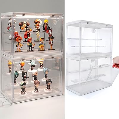 Mini vitrine de figurines d'action wilox avec système d'éclairage pour figurines et jouets pop à collectionner, 11,8" x 9,1" x 6,7", vitrine anti-poussière. DIAYTAR COTE D'IVOIRE vous offre une expérience d'achat en ligne unique et pratique, avec des prix compétitifs et des promotions régulières. La boutique propose une large sélection de produits de qualité, allant de l'électronique à la mode en passant par les produits ménagers. DIAYTAR COTE D'IVOIRE est la destination idéale pour ceux qui recherchent une expérience d'achat en ligne fiable et sécurisée.