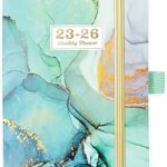 Planificateur de poche 2023-2026 planificateur calendrier mensuel avec 63 pages de notes