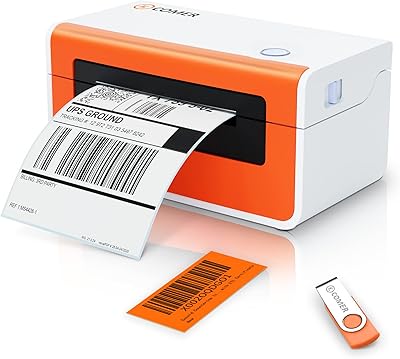 Imprimante d'étiquettes d'expédition kcomer 150 mm/s, impression thermique directe d'étiquettes 4x6 haute vitesse pour colis d'expédition en un clic sur windows/mac, étiqueteuse compatible avec amazon, ebay, shopify, fedex, usps, whitsea. DIAYTAR COTE D'IVOIRE est une boutique en ligne généraliste qui propose plus de 300 000 références de produits divers, répondant ainsi aux besoins de ses clients ivoiriens.