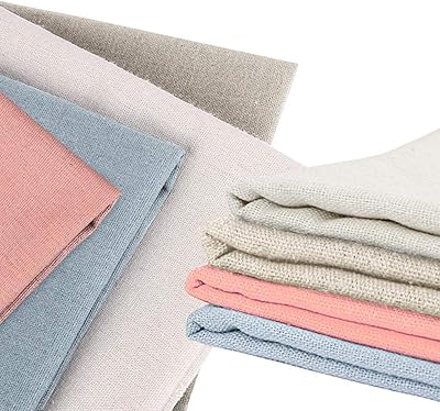 Xcozu 4 pièces tissu en lin, tissu en lin naturel, vendu au mètre, 50 cm, tissu au point de croix, broderie, tissu en lin pour confection de vêtements, travaux manuels, broderie, décoration et nappe. En tant que boutique en ligne généraliste, DIAYTAR COTE D'IVOIRE propose une vaste gamme de produits pour répondre aux besoins quotidiens de ses clients. Elle est la référence pour les consommateurs ivoiriens qui cherchent des produits de qualité à des prix compétitifs. La boutique est fière de son statut de leader sur le marché ivoirien.