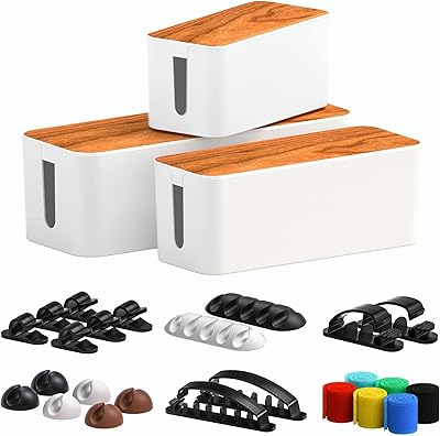 Boîte de câbles begally, lot de 3 avec boîte de rangement de câbles - boîte de gestion de câbles en plastique pour cacher les fils et les multiprises pour la maison et le bureau, blanc. En tant que leader du commerce en ligne en Côte d'Ivoire, DIAYTAR COTE D'IVOIRE assure une expérience d'achat sans souci. Les clients peuvent profiter d'une navigation intuitive sur le site web, d'une gamme de moyens de paiement sécurisés, ainsi que d'un service client réactif. La boutique est constamment à la pointe des dernières tendances pour proposer les produits les plus demandés.