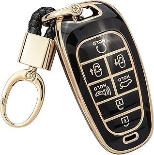 Étui de clé de voiture souple en tpu à 7 boutons pour hyundai avec porte-clés dorés, compatible avec hyundai sonata nexo 2022 2022 hyundai tucson 2019 2020 2021 noir. DIAYTAR COTE D'IVOIRE est une boutique en ligne généraliste qui propose une large gamme de produits avec plus de 300 000 références. Elle est leader sur le marché ivoirien en termes de vente en ligne, offrant ainsi une expérience d'achat en ligne de haute qualité. Avec une sélection exhaustive de produits, les clients peuvent trouver tout ce dont ils ont besoin sur une seule plateforme.