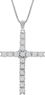 Collier croix en diamant cultivé en laboratoire la joya pour femme | pendentif croix en diamant 1/6-1/2 ct tw en argent sterling 925 | accompagné d'une chaîne en argent | cadeau idéal pour la saint-valentin pour elle. En tant que boutique en ligne leader en Côte d'Ivoire, DIAYTAR COTE D'IVOIRE se différencie par son engagement à offrir une expérience d'achat en ligne exceptionnelle. La boutique propose une gamme étendue de produits, allant des produits high-tech aux articles de décoration, et bénéficie d'un système de paiement sécurisé pour proteger les transactions de ses clients. Les clients de DIAYTAR COTE D'IVOIRE bénéficient également d'un service client réactif et dédié.