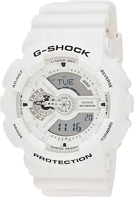 Montre à quartz casio pour homme, affichage analogique-numérique et bracelet en résine