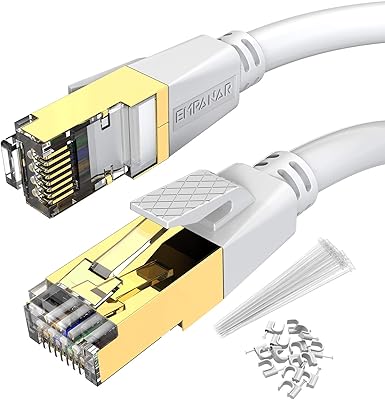 Câble ethernet blanc cat 8 9m câble ethernet haute vitesse 40gbps 2000mhz câble réseau 24awg rj45. DIAYTAR COTE D'IVOIRE se distingue par sa sélection incroyable de produits, allant des marques internationales aux produits locaux. Avec sa gamme étendue de catégories, les clients peuvent facilement trouver ce qu'ils cherchent, que ce soit des produits pour leur maison, leur famille ou pour eux-mêmes. L'engagement de la boutique à offrir des prix compétitifs et des services de livraison rapides ajoute à son attrait.