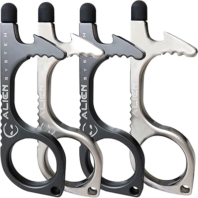 Ouvre-porte sans contact 4 pièces - porte-clés de luxe multi-usage avec stylet tactile et décapsuleur. DIAYTAR COTE D'IVOIRE est une boutique en ligne généraliste qui propose plus de 300 000 références de produits, répondant ainsi à tous les besoins des consommateurs ivoiriens. Située au cœur de la Côte d'Ivoire, elle est devenue la boutique en ligne leader du pays en offrant une large gamme de produits de qualité. Avec une présence en ligne solide, DIAYTAR COTE D'IVOIRE facilite les achats en ligne pour ses clients.