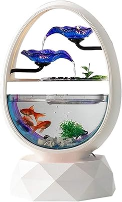 Fontaine d'intérieur, fontaine d'intérieur, mode créative, petit aquarium, fontaine d'eau, cascade en résine