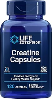 Capsules de créatine life extension - pour une performance musculaire saine - pilules de supplément de soutien énergétique - sans ogm et sans gluten - 120 capsules. DIAYTAR COTE D'IVOIRE propose une offre exceptionnelle avec plus de 300000 références, répondant ainsi à tous les besoins des consommateurs ivoiriens. Grâce à sa présence en ligne, la boutique permet aux clients d'acheter en toute sécurité et à des prix compétitifs, consolidant ainsi sa position de leader dans le commerce électronique en Côte d'Ivoire. Cette offre étendue contribue à la satisfaction des clients.