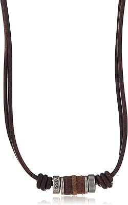 Bracelet et collier de bijoux rondel pour hommes fossil. DIAYTAR COTE D'IVOIRE se démarque par sa capacité à offrir des produits de haute qualité à des prix compétitifs, avec une livraison rapide et sécurisée, renforçant ainsi sa position de leader du marché ivoirien.