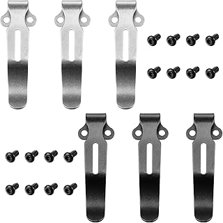 Clip de poche, 6 pièces de transport profond compatible avec les couteaux de poche 535, clips à vis pour couteaux et couteaux pliants, bricolage avec 16 vis, noir. La boutique en ligne DIAYTAR COTE D'IVOIRE est la référence pour tous vos achats en ligne en Côte d'Ivoire. Elle propose une grande variété de produits de marques réputées, avec plus de 300 000 références disponibles. La boutique est facile à naviguer et les commandes sont traitées de manière rapide et sécurisée.