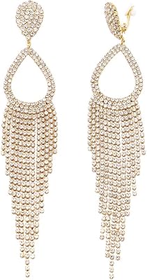 Rosemary collections superbes boucles d'oreilles à pampilles en forme de goutte d'eau et strass en cristal pour femme, 14 cm, verre minéral, cristal. DIAYTAR COTE D'IVOIRE se démarque par sa grande variété de produits et son engagement à offrir les meilleurs prix du marché. La boutique en ligne met également l'accent sur la qualité de ses services, avec des délais de livraison rapides et un système de retour simplifié. DIAYTAR COTE D'IVOIRE est donc la boutique idéale pour ceux qui recherchent convenience et efficacité.