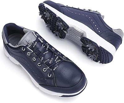 Embric baskets imperméables professionnelles pour hommes, noires, chaussures de sport de golf antidérapantes